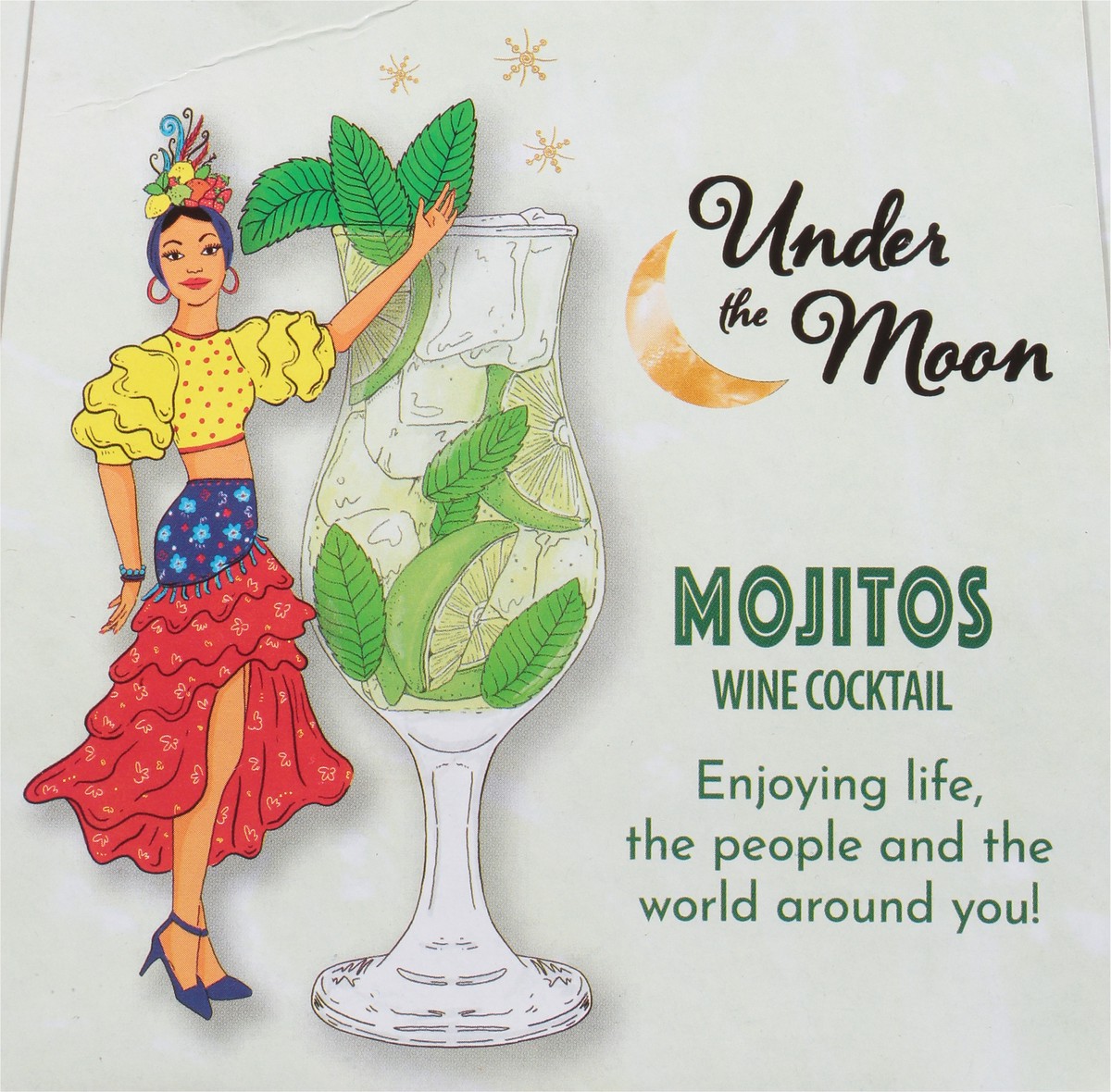 slide 7 of 11, Under the Moon Mojitos Wine Cocktail 4 - 12 fl oz Cans, 4 ct