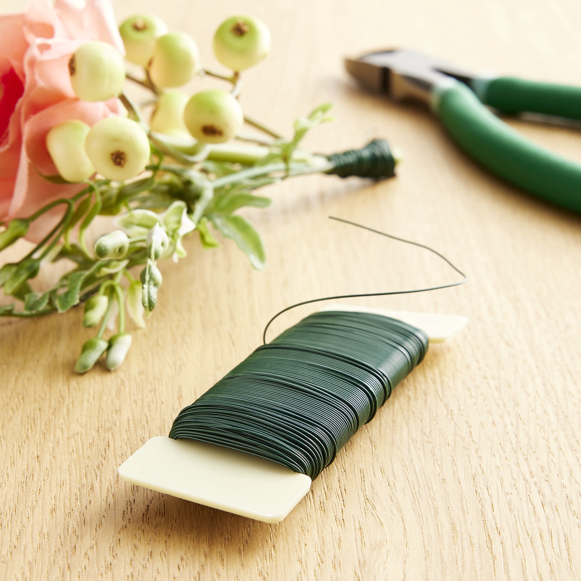 slide 2 of 2, Green Floral Wire, 24 Gauge By Ashland, 24 gauge