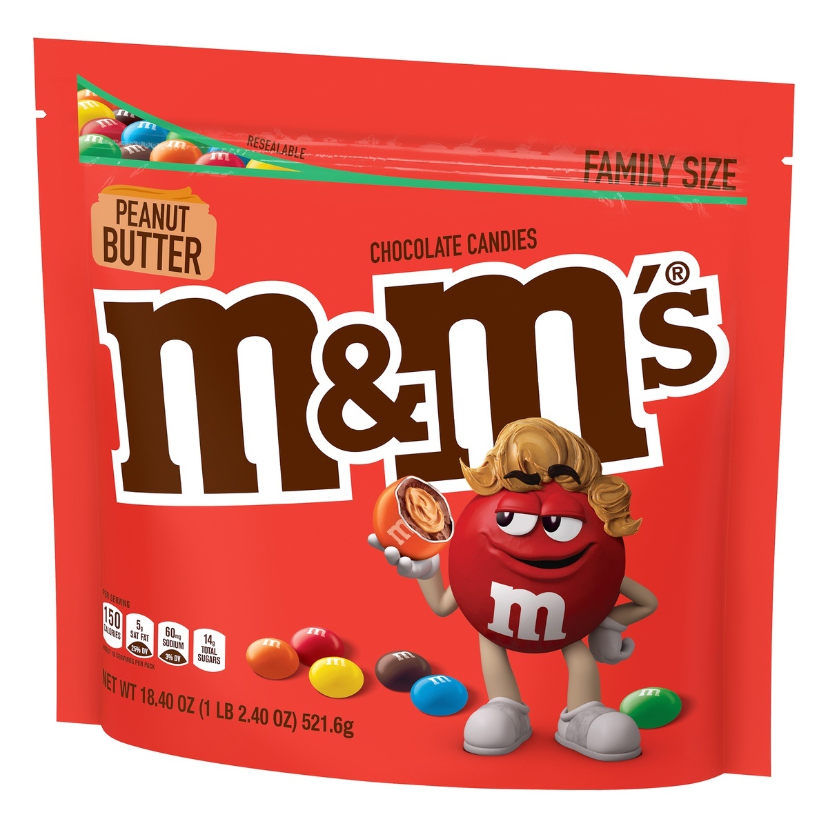 M&M's Peanut Butter Family Size - 18.4oz : : Grocery