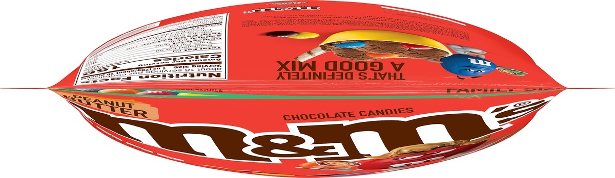 M&M's Peanut Butter Chocolate Candies, Family Size, 18.4oz