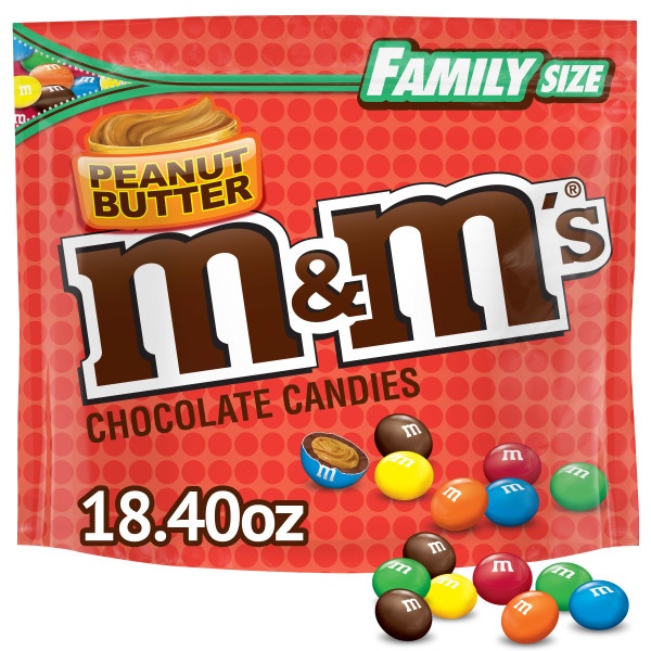 slide 1 of 9, M&M's Peanut Butter Chocolate Candies, 18.4 oz
