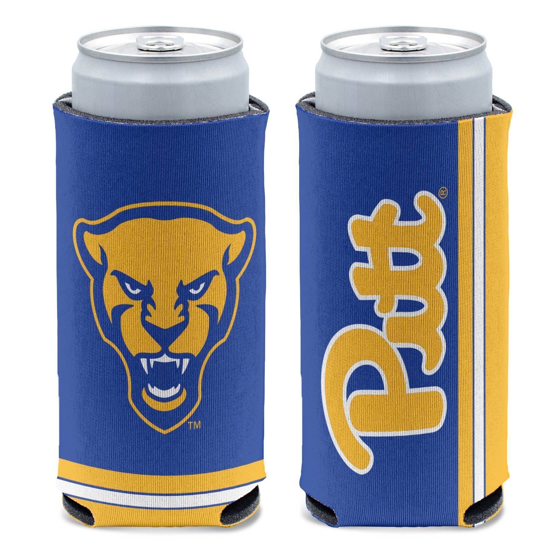 slide 1 of 1, NCAA Pitt Panthers Slim Can Cooler, 1 ct