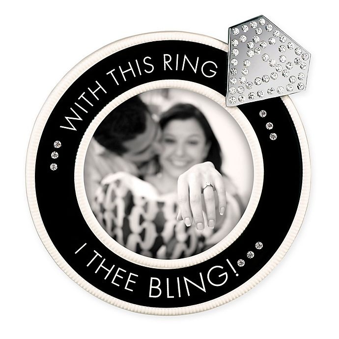 slide 1 of 1, Grasslands Road With this Ring'' Picture Frame - Black'', 1 ct