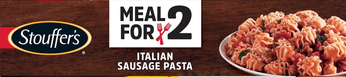 slide 6 of 10, Stouffer's Meal For 2 Italian Sausage Pasta, 28 oz