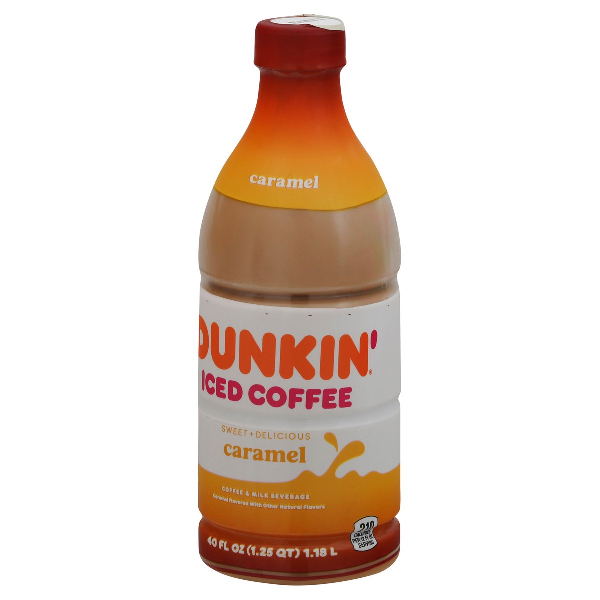 slide 3 of 9, DUNKIN' Dunkin Iced Coffee Caramel - 40 fl oz, 40 fl oz