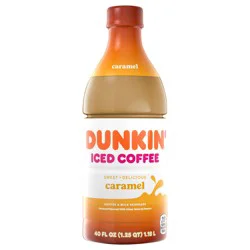 Dunkin' Caramel Iced Coffee Bottle, 40 fl oz