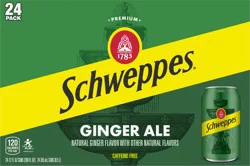 Schweppes 24 Pack Caffeine Free Ginger Ale 24 - 12 fl oz Cans