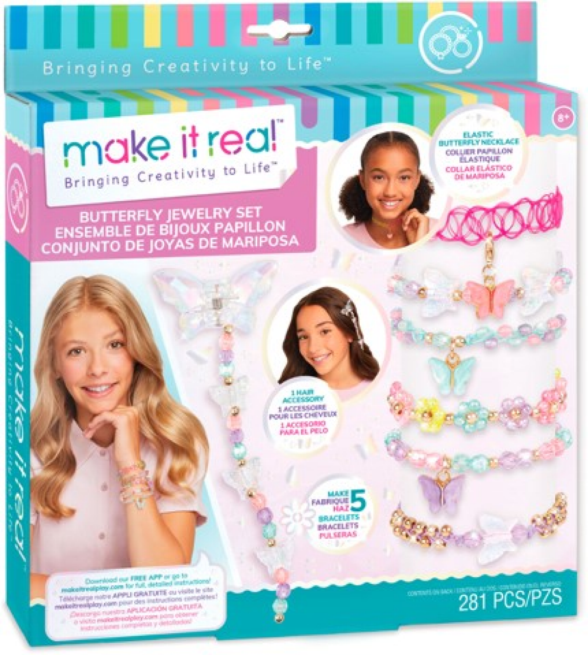 slide 1 of 1, MAKE IT REAL Butterfly Jewelry Set, 1 ct