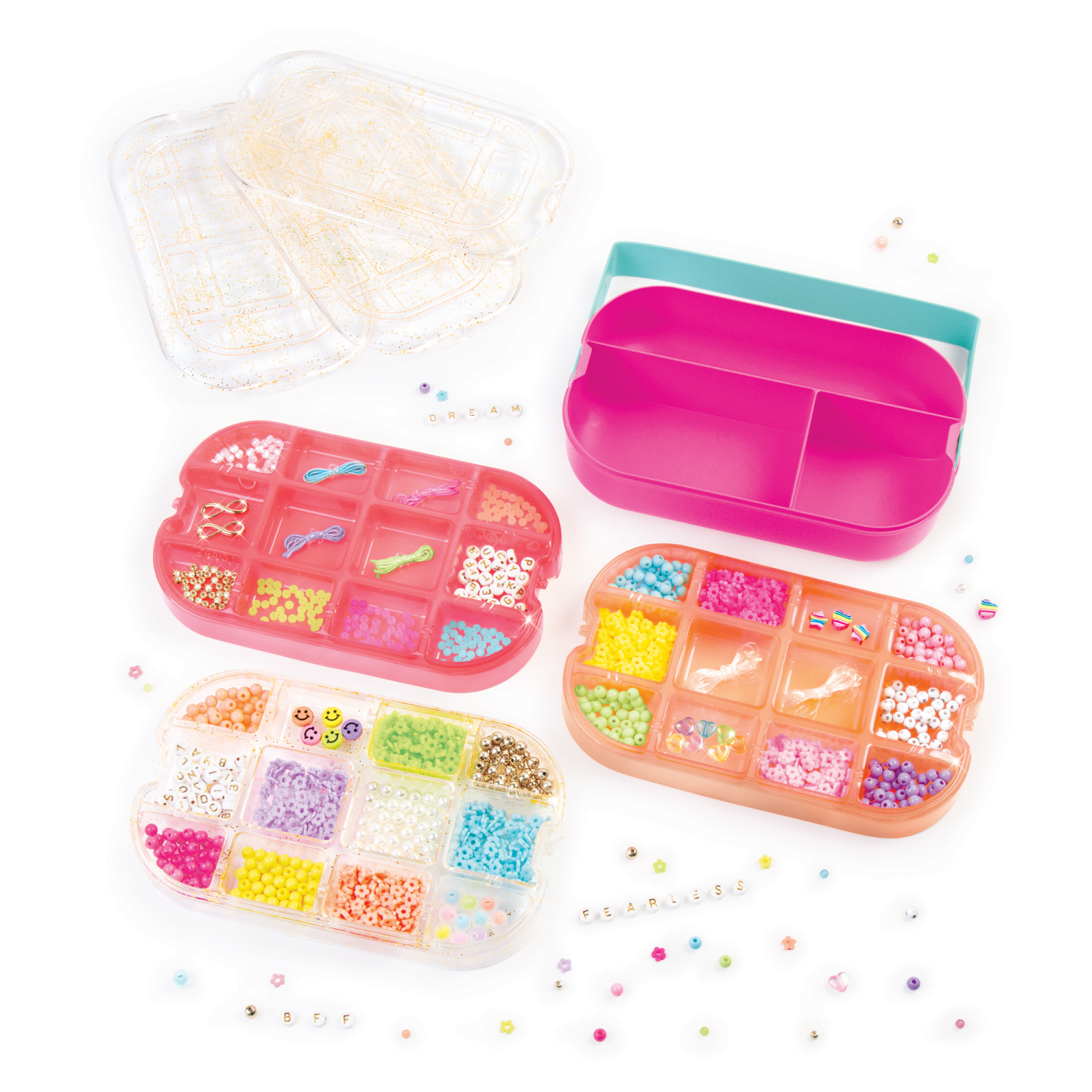 slide 3 of 3, Make It Real Beads 2-Go! DIY Jewelry Set, 1380 ct