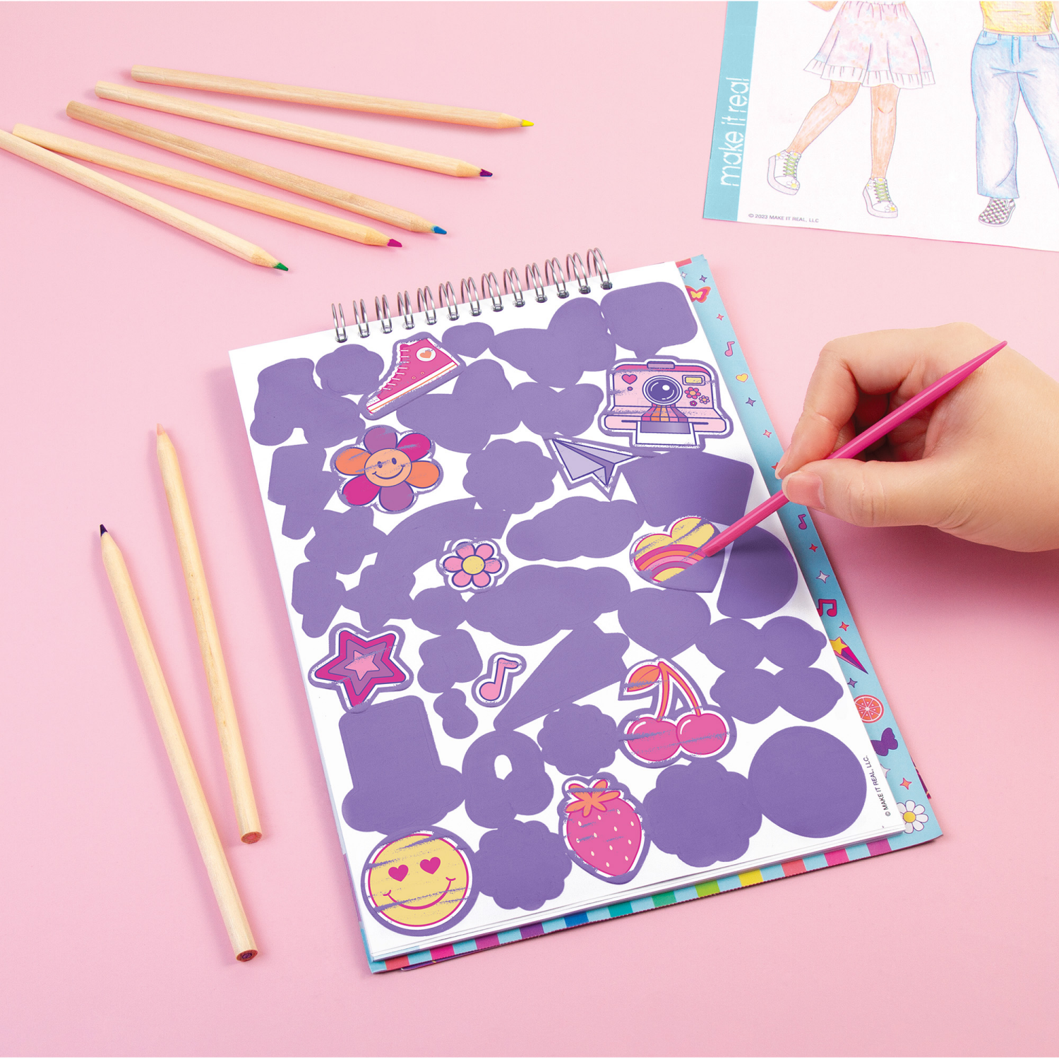 slide 6 of 6, Fashion Design Scratch Art: Groovy Vibes, 1 ct