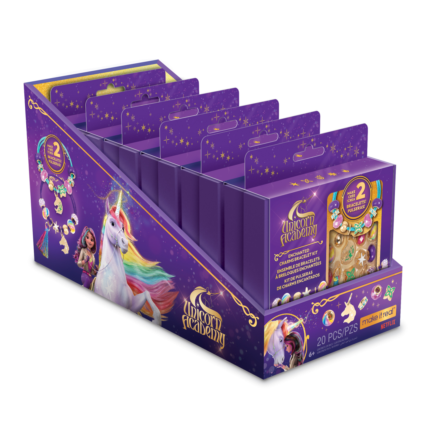 slide 6 of 7, Unicorn Academy - Enchanted Charms Bracelet Kit, 1 ct