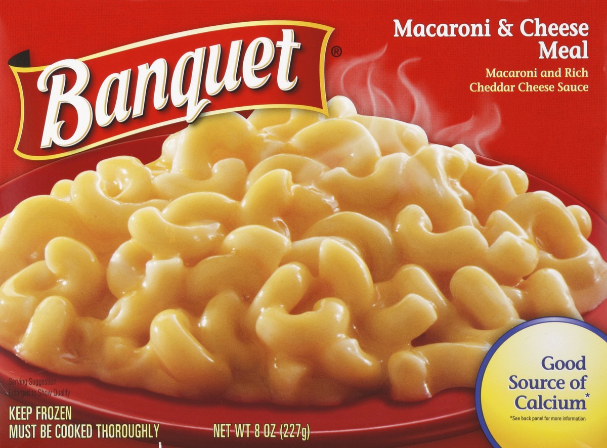 slide 1 of 7, Banquet Macaroni & Cheese Meal 8 oz, 8 oz