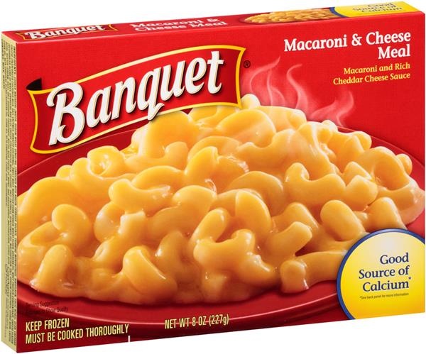 slide 1 of 1, Banquet Macaroni & Cheese Meal 8 oz, 8 oz