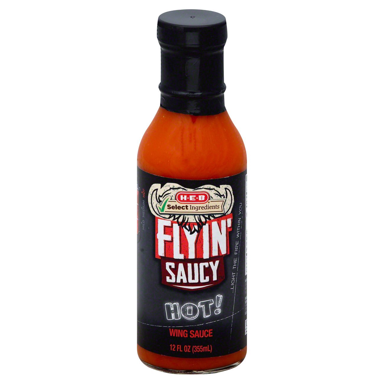 slide 1 of 1, H-B Flyin Saucy Hot! Wing Sauce - 12 oz, 12 oz