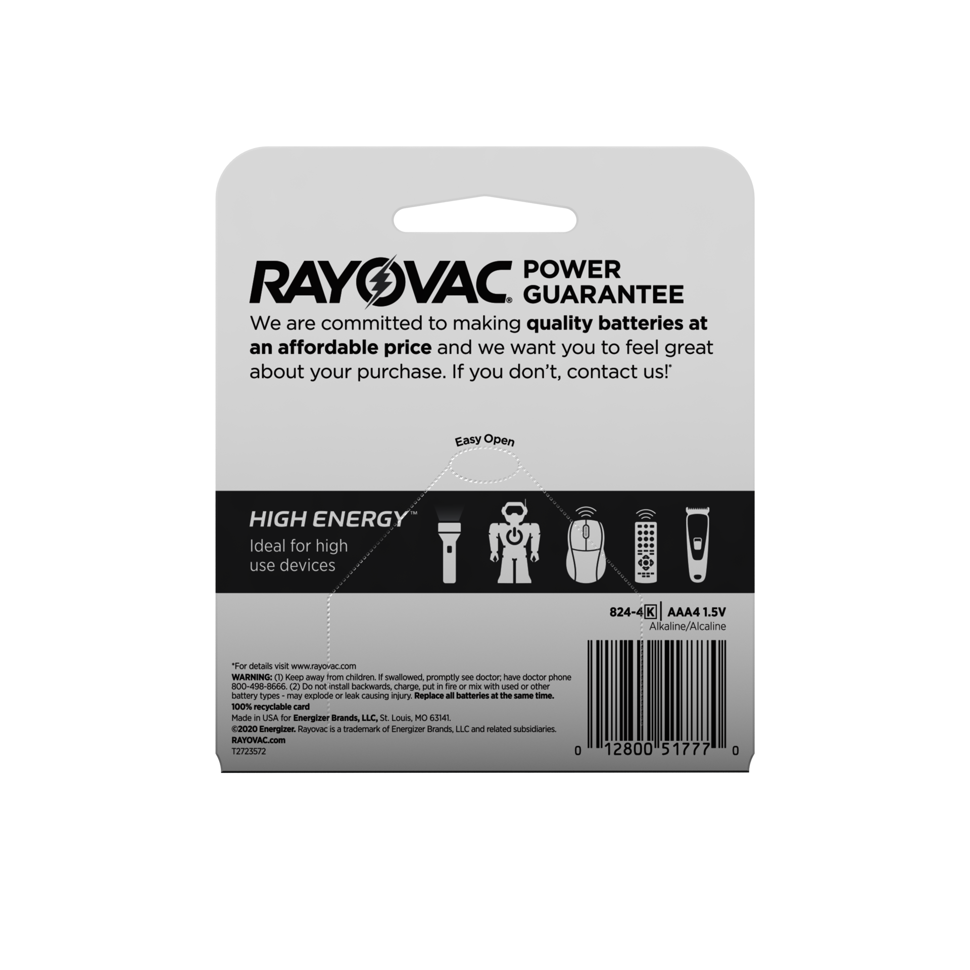 slide 2 of 5, Rayovac Batteries 4 ea, 4 ct