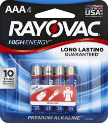 Rayovac Batteries 4 ea