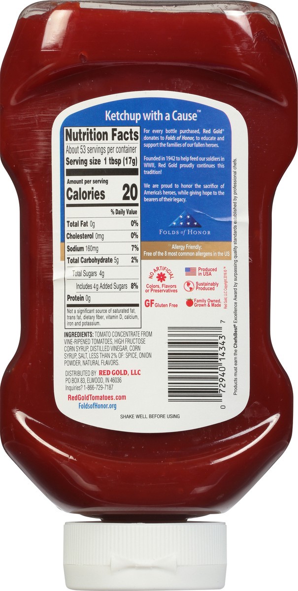 slide 4 of 9, Red Gold Tomato Ketchup, 32 oz