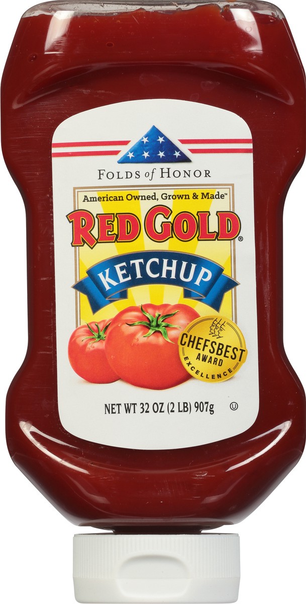 slide 8 of 9, Red Gold Tomato Ketchup, 32 oz