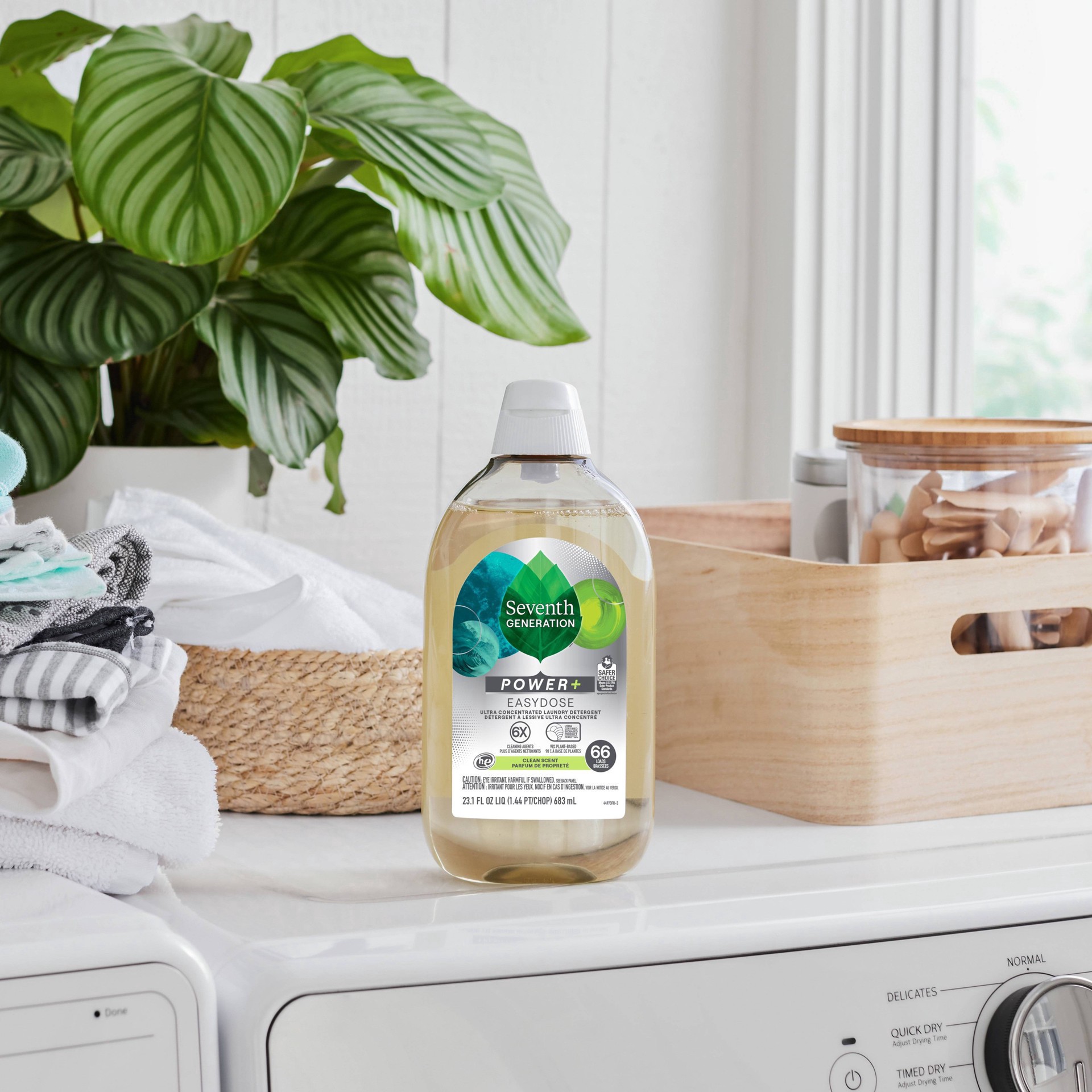 slide 10 of 11, Seventh Generation Power+ Fresh scent Laundry Detergent, 23.1 oz