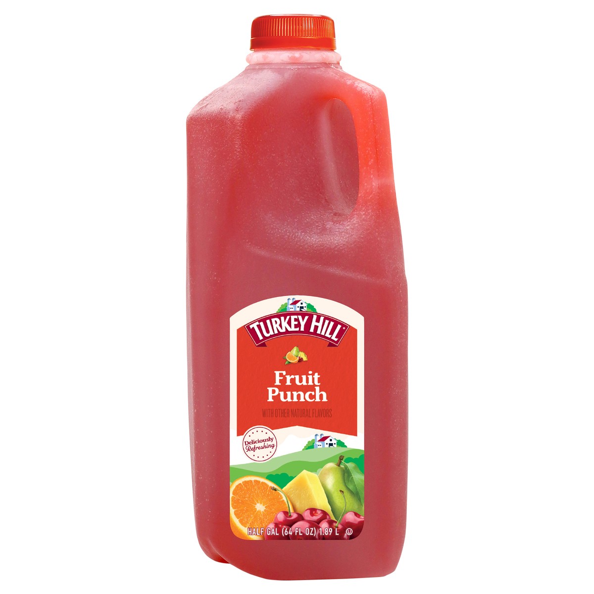 slide 1 of 10, Turkey Hill Fruit Punch, 1/2 gal