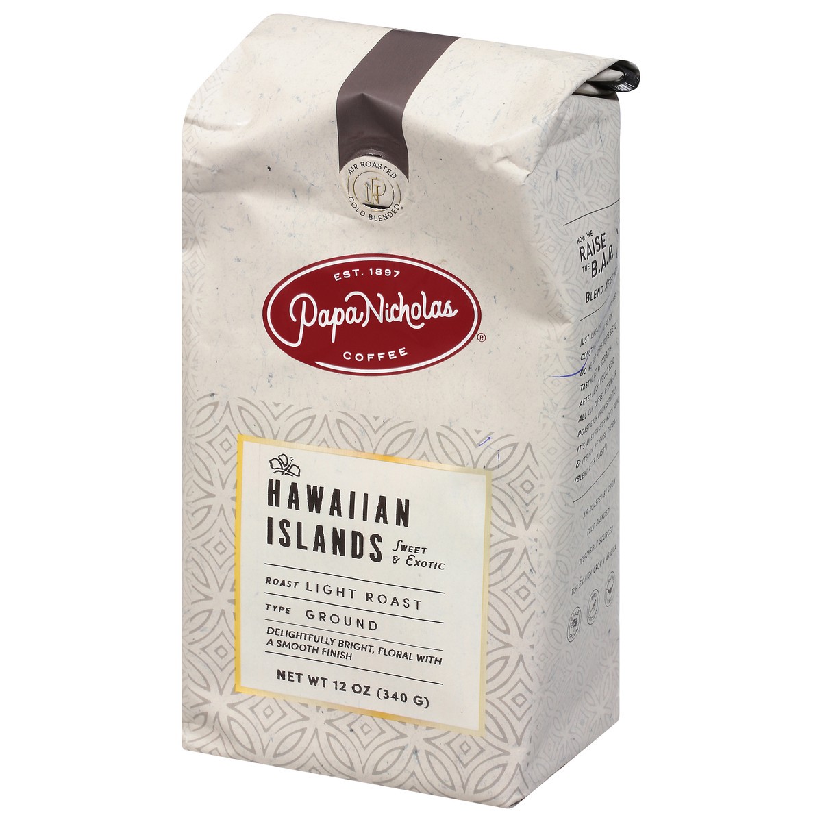 slide 3 of 9, PapaNicholas Coffee Light Roast Ground Hawaiian Islands Coffee - 12 oz, 12 oz
