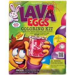 Holiday Times Unlimited Lava Eggs Easter Coloring Kit
