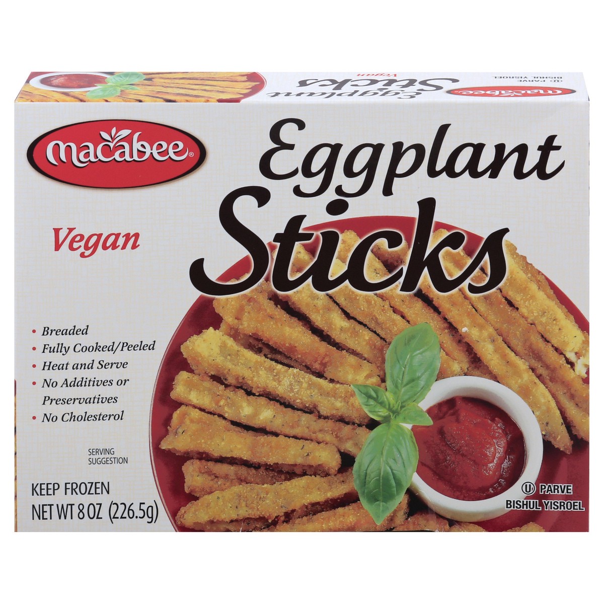 slide 1 of 13, Macabee Eggplant Sticks 8 oz, 8 oz