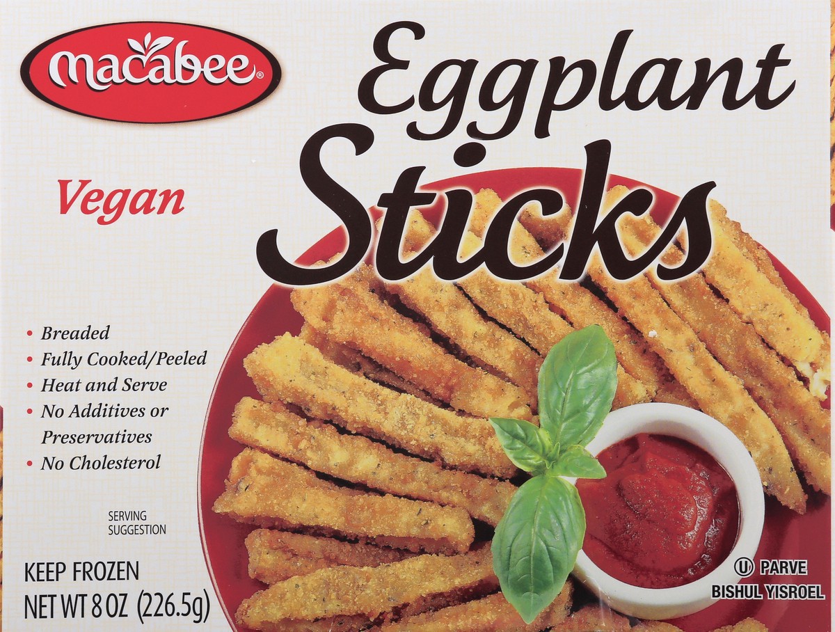 slide 1 of 13, Macabee Eggplant Sticks 8 oz, 8 oz