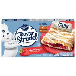 Toaster Strudel Frozen Pastries, Strawberry, 6 Ct, 11.7 oz