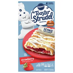 Pillsbury Strawberry Toaster Strudel Frozen Breakfast Pastries 11.5oz