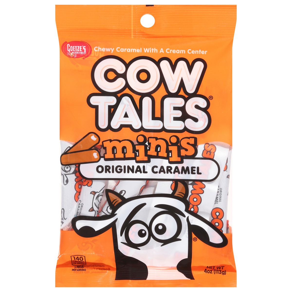 slide 1 of 12, Goetze's Cow Tales Original Caramel Candy Minis 4 oz, 4 oz