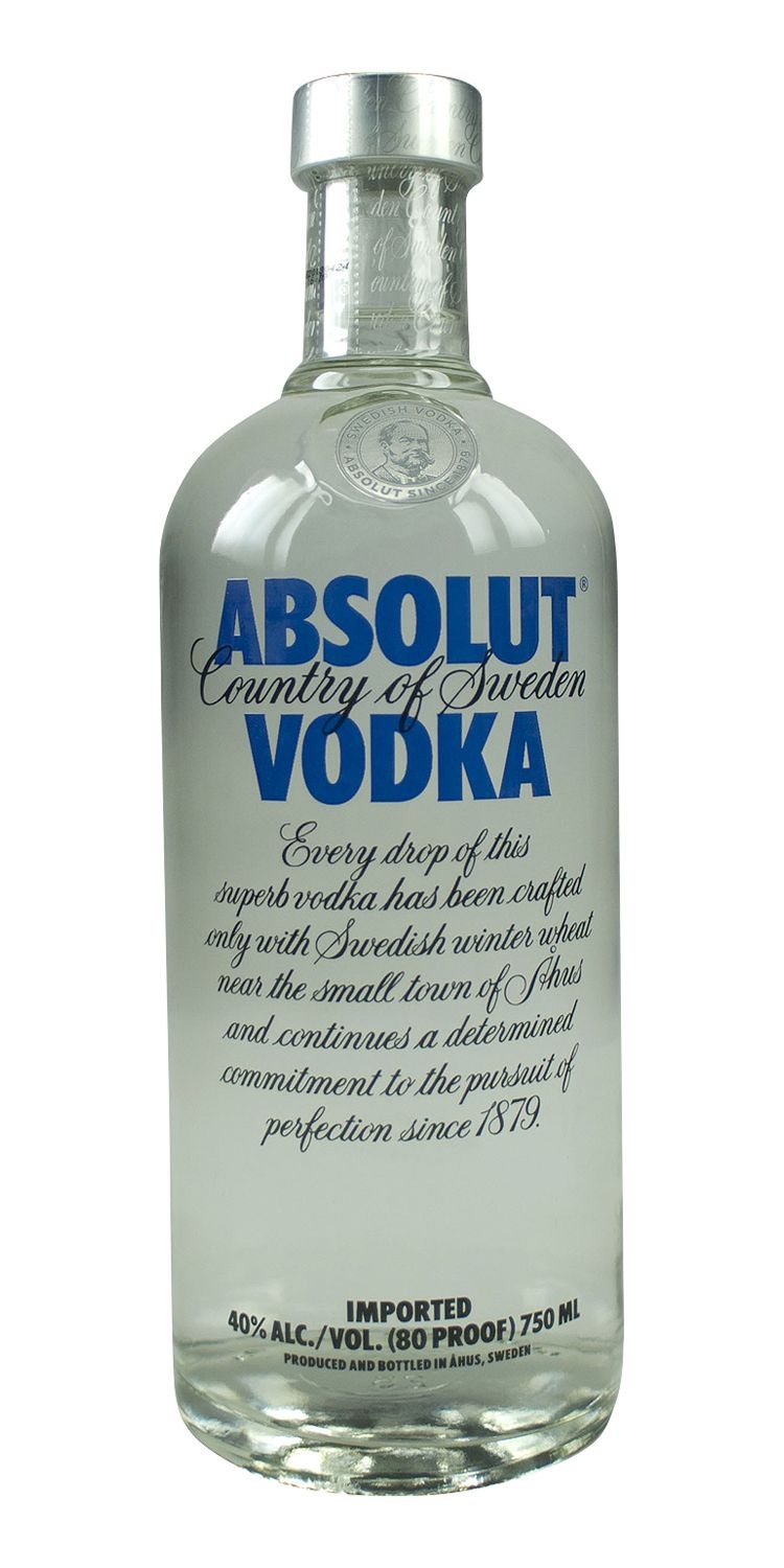 slide 1 of 1, Absolut Bottle, 750 ml