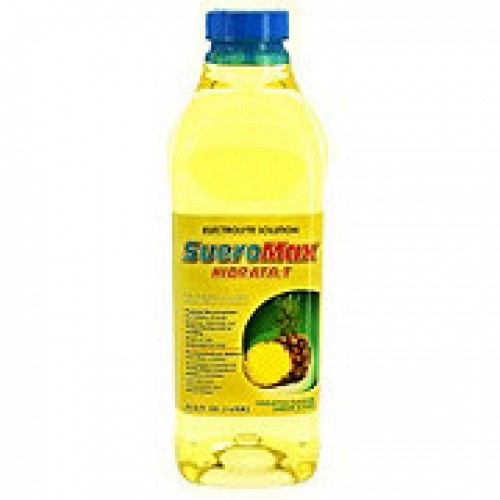 slide 1 of 1, SueroMax Pineapple Flavor Electrolyte Solution, 33.8 oz