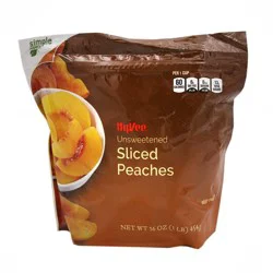 Hy-vee Freshly Frozen Unsweetened Sliced Peaches