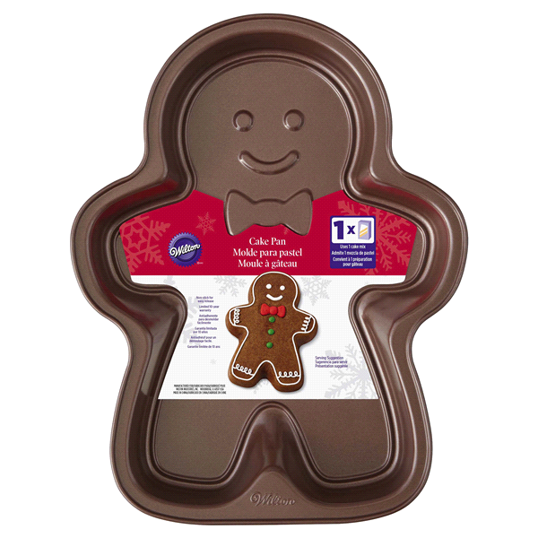 slide 1 of 2, Wilton Gingerbread Man Cake Pan, 1 ct