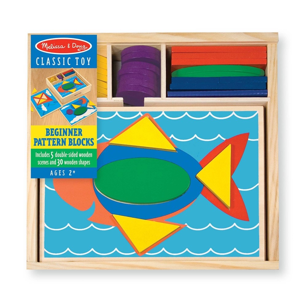 slide 3 of 4, Melissa & Doug Beginner Pattern Blocks, 1 ct