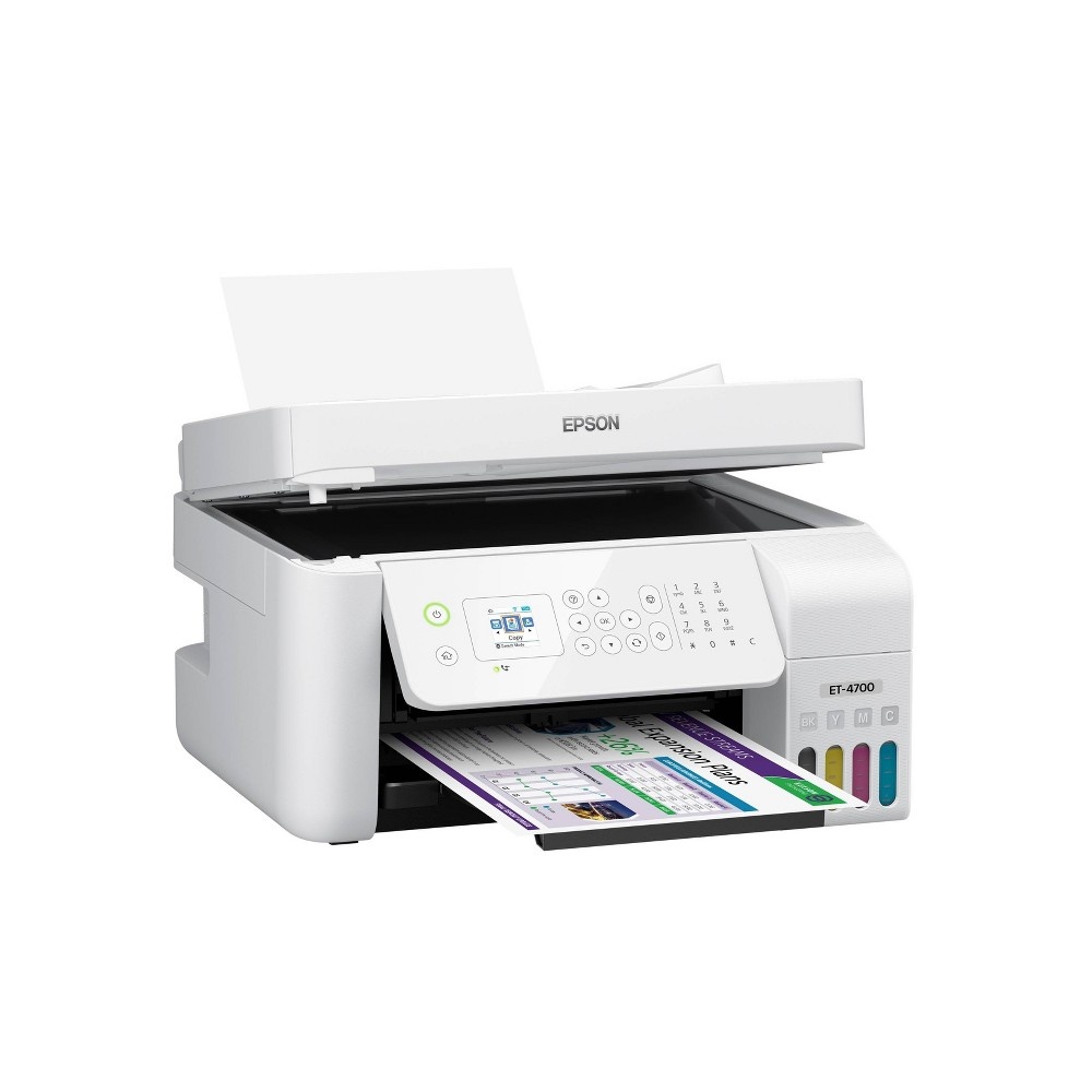 slide 2 of 5, Epson EcoTank ET-4700 Wireless Supertank w/ADF All-in-One Printer, 1 ct