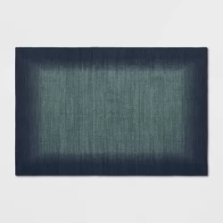 2'x3' Good Fashion Border Rug Blue - Room Essentials