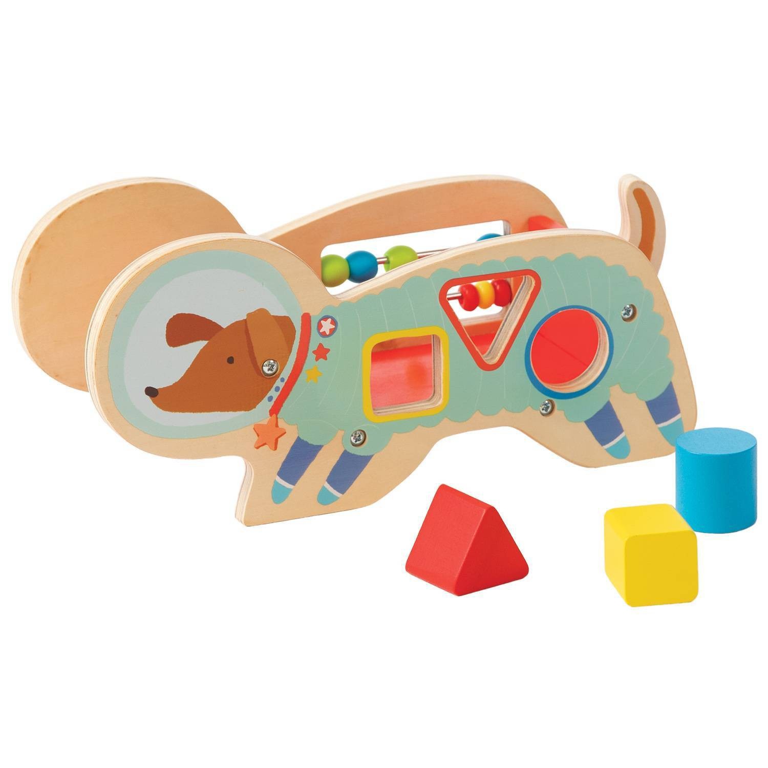 slide 1 of 3, Manhattan Toy Space Dog Shape Sorter, 1 ct