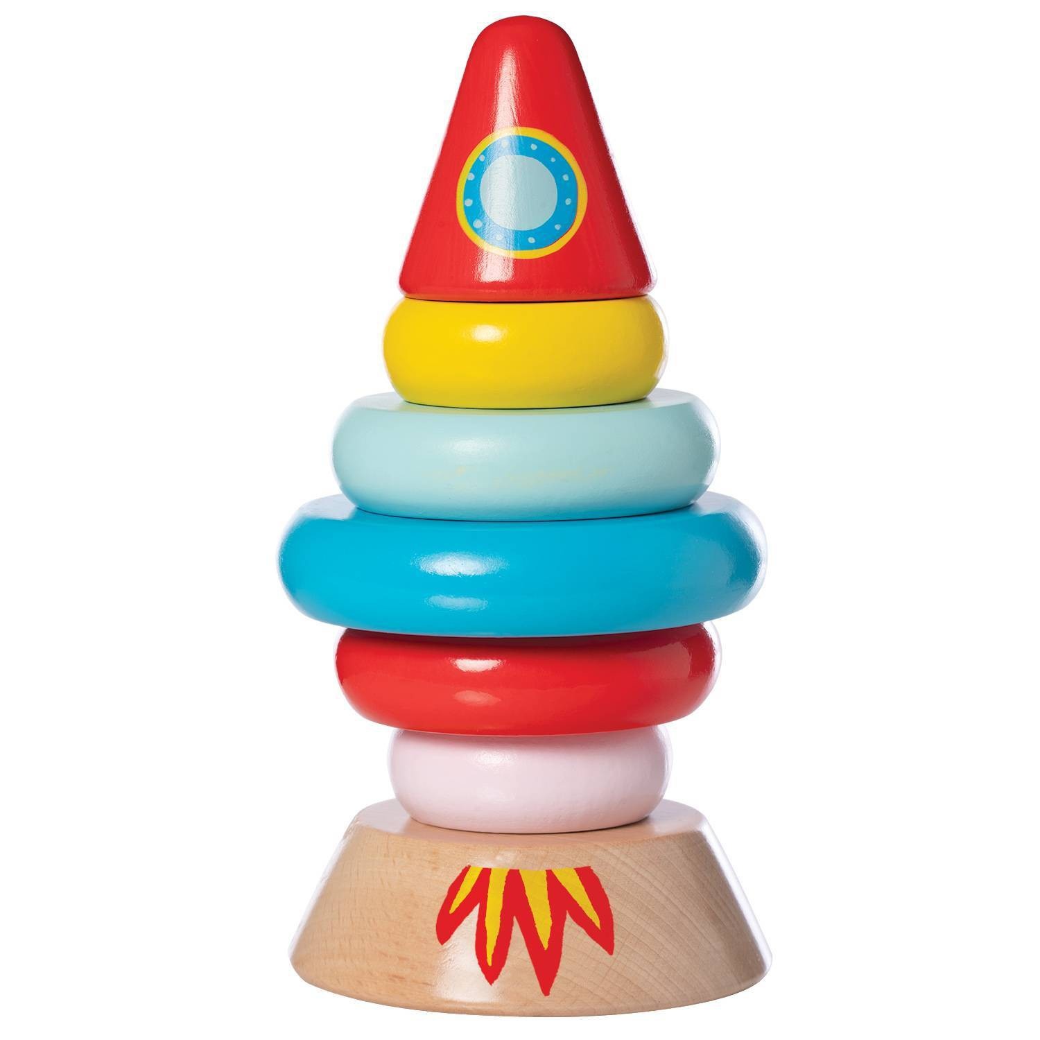 slide 1 of 3, Manhattan Toy Space Magnetic Rocket Stacker, 1 ct