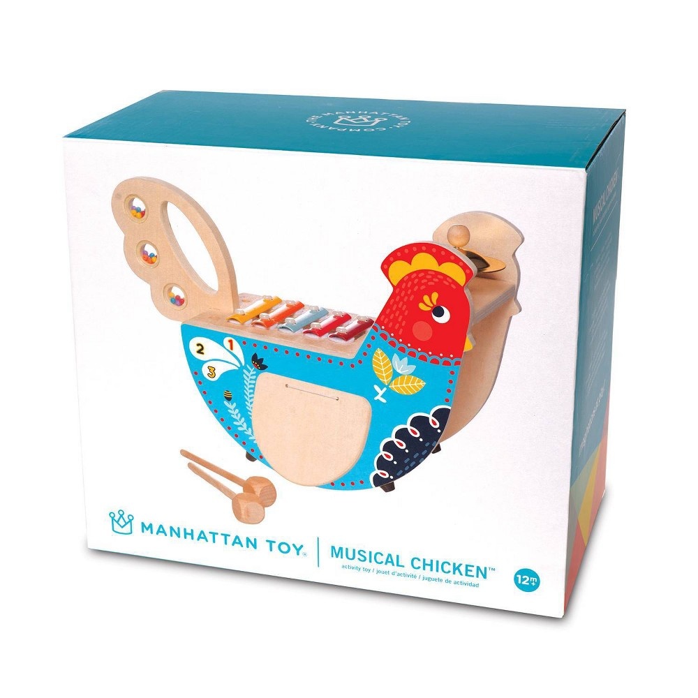 slide 7 of 7, The Manhattan Toy Company Musical Chicken Wooden Instrument, 1 ct