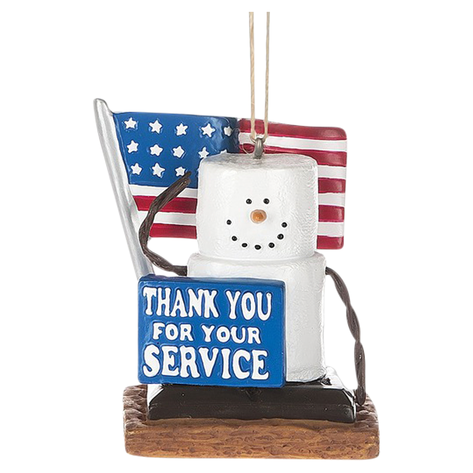slide 1 of 1, S'mores Ornament - Military, 1 ct
