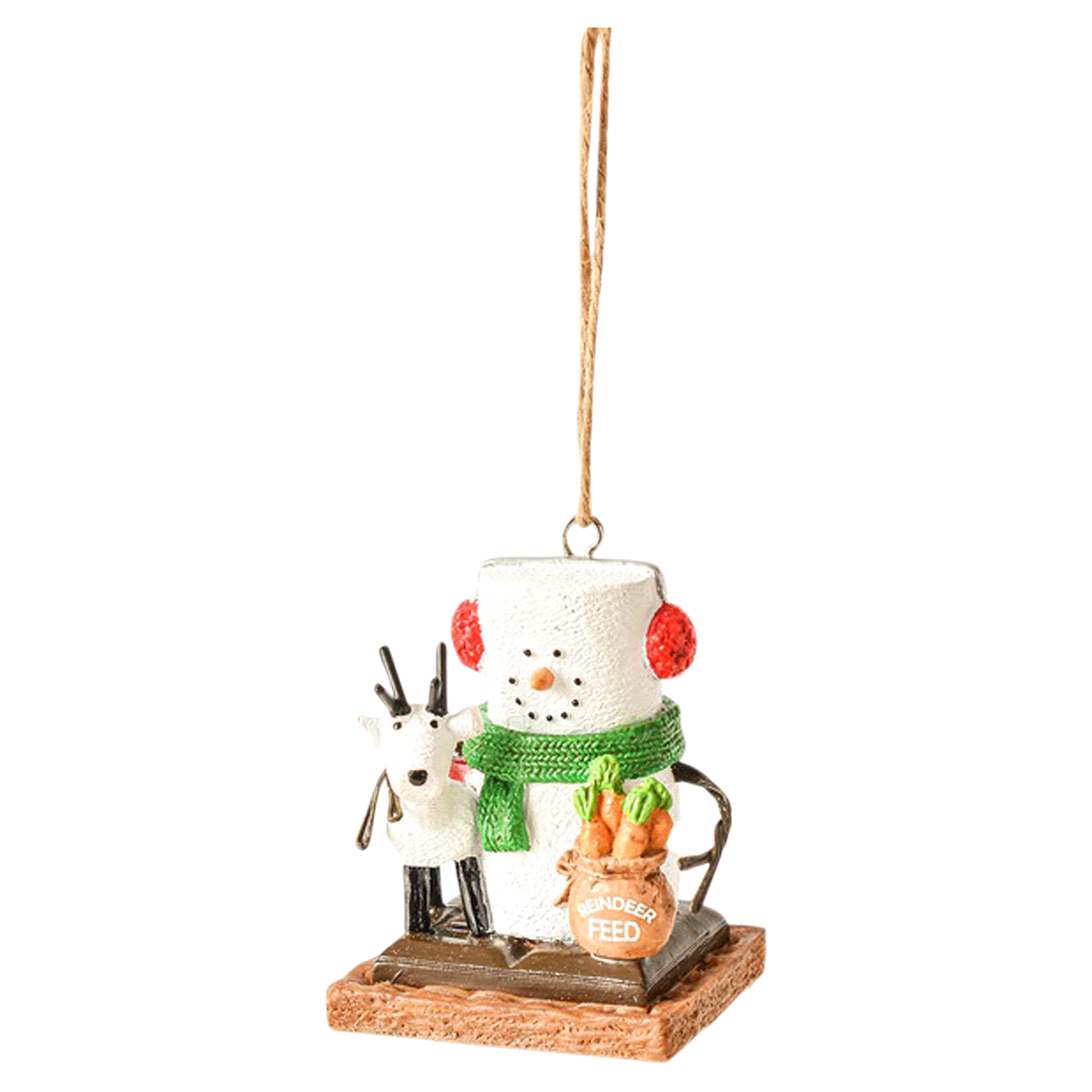 slide 1 of 1, Ganz S'mores Ornament w/ Reindeer, 2.6 in