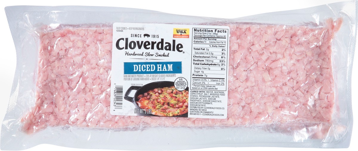 slide 9 of 11, Cloverdale Meats Diced Ham, 5 lb