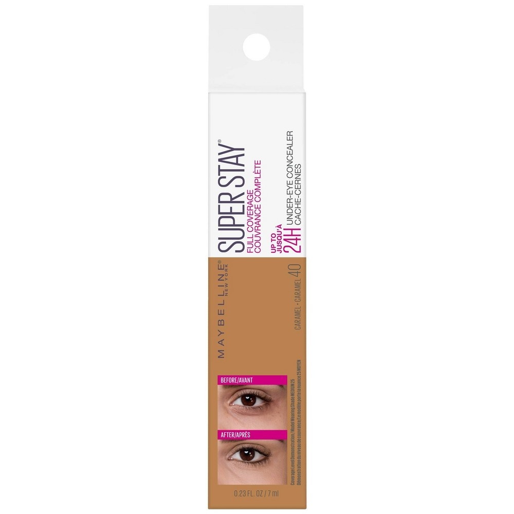 slide 2 of 8, Maybelline Super Stay Full Coverage Under-Eye Concealer - 40 Caramel - 0.23 fl oz, 1 ct