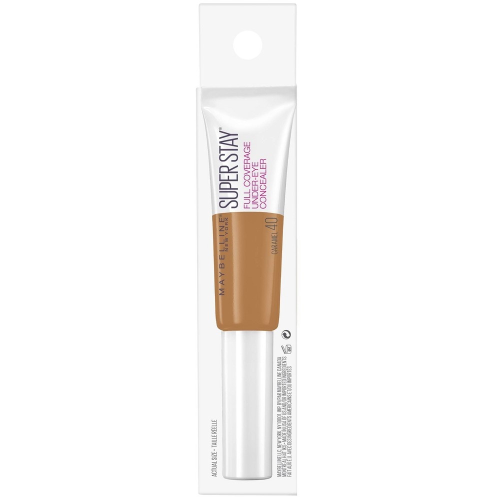 slide 3 of 8, Maybelline Super Stay Full Coverage Under-Eye Concealer - 40 Caramel - 0.23 fl oz, 1 ct