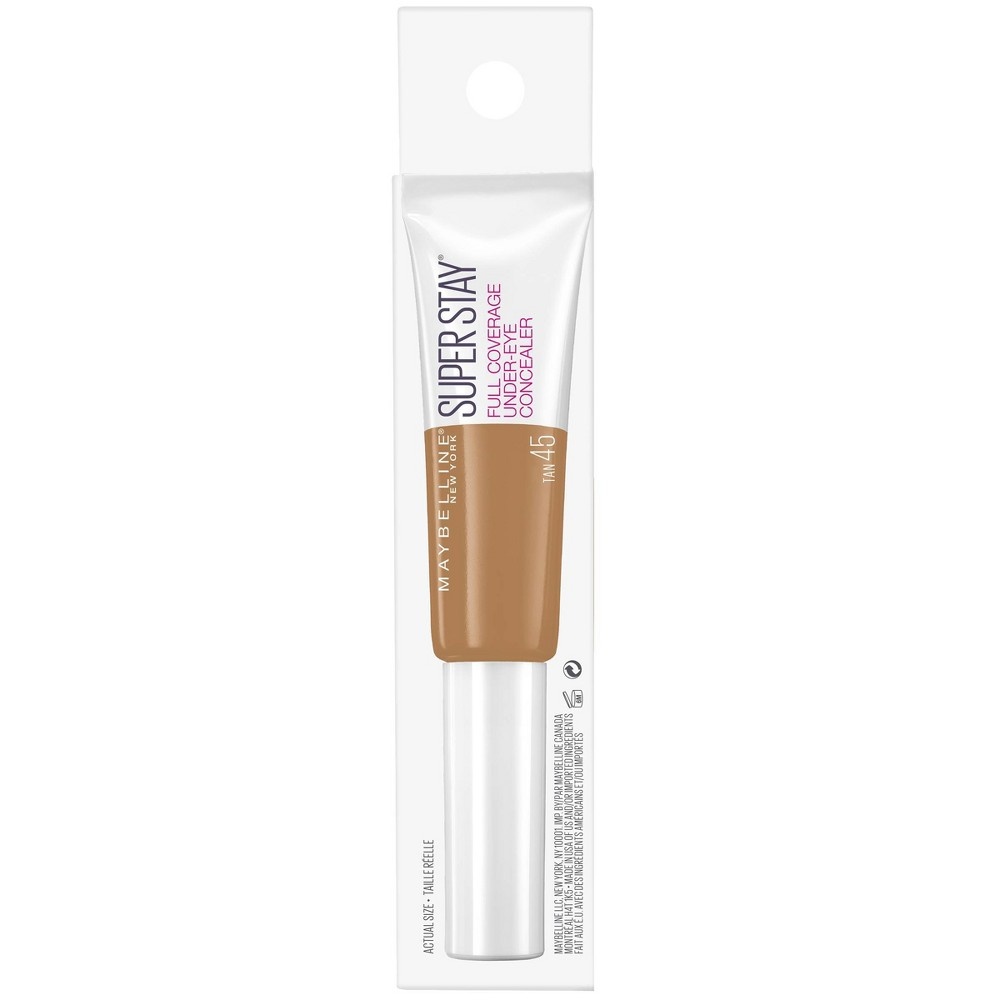 slide 3 of 9, Maybelline Super Stay Concealer Tan, 0.25 fl oz