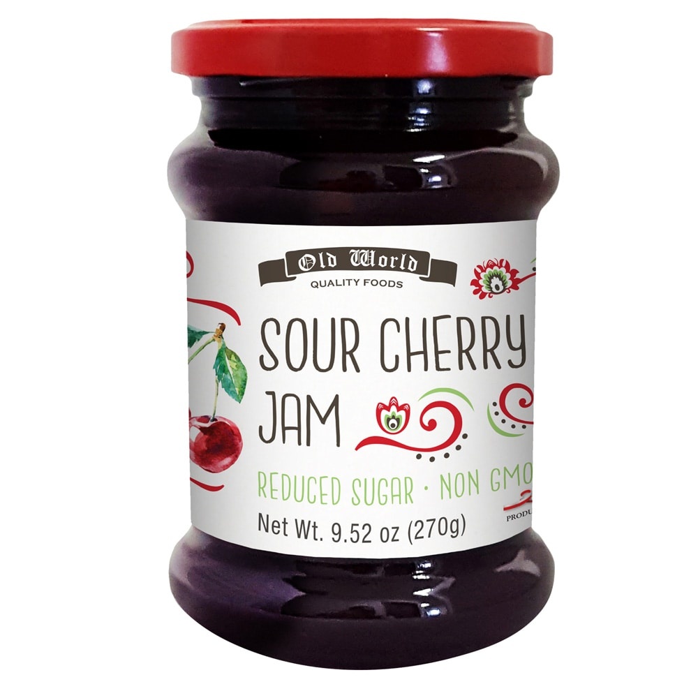 slide 1 of 1, Old World Sour Cherry Chia Seed Jam, 9.52 oz