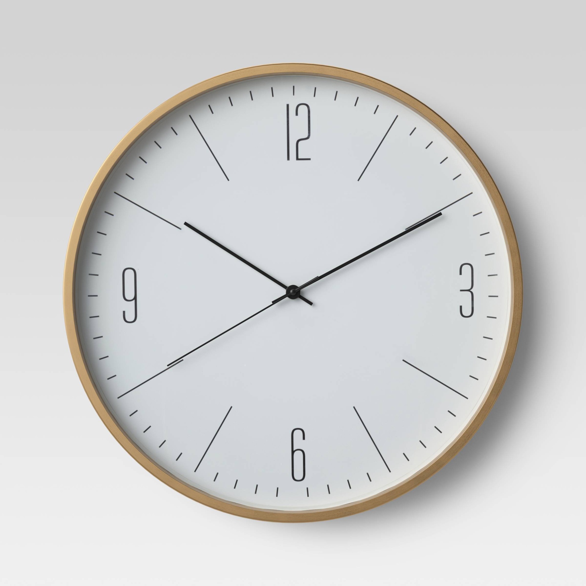 slide 1 of 1, 20" Brushed Brass Wall Clock - Project 62, 1 ct