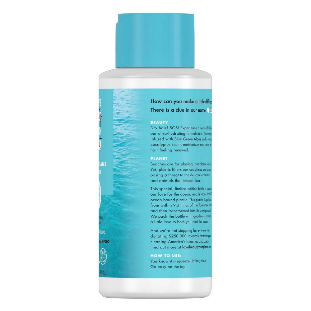 slide 4 of 6, Love Beauty and Planet Clean Ocean Blue Green Algae &; Eucalyptus Shampoo, 13.5 fl oz